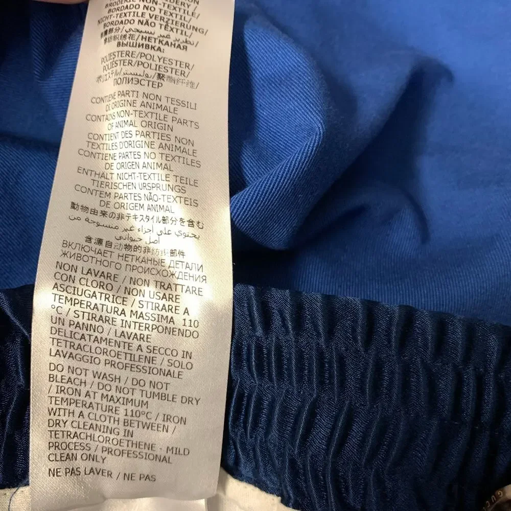 GUCCI Size 32 Blue Cobalt Cotton Track Pant Casual Pants